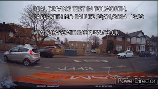 REAL DRIVING TEST ROUTE IN TOLWORTH 2 [upl. by Grady]