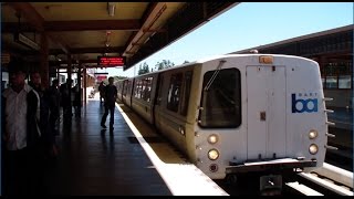 BART SFO Airport Train Arriving Pleasant Hill [upl. by Stein]