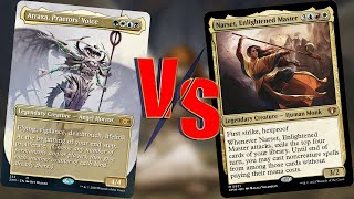 Narset Vs Atraxa 1v1 EDHCMDR Gameplay [upl. by Khudari]