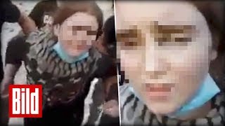 ISISLinda 16 aus Sachsen  Video von der Festnahme des Mädchens [upl. by Odnomar922]