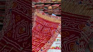 🔥KCPC Special Pure Gaji Silk Bandhani Ghatchola Heavy Gotapatti Work Saree shorts saree Latest [upl. by Bal]