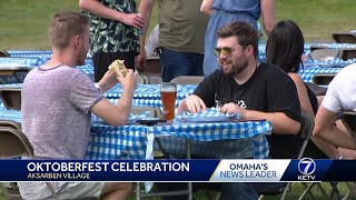 Kindkaider Brewing holds its first Oktoberfest on Saturday in Omaha [upl. by Etiuqram421]