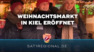 Weihnachtsmarkt in Kiel eröffnet – Sicherheit im Fokus [upl. by Enowtna]