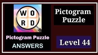 Pictogram Puzzle Level 44 Word Find [upl. by Aehtla]