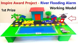 inspire award winning science project 2024  river flooding alarm working model  diy  DIY pandit [upl. by Nnaoj]