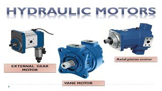 Hydraulic Motor Types and how are they work hydraulic motors and pumps [upl. by Piper]