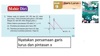 KSSM Matematik Tingkatan 3 Bab 9 garis lurus selari mahir diri bab 9 no2 n buku teks cabaran dinamis [upl. by Vincenz199]