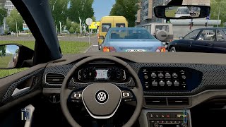 City Car Driving  Volkswagen TCross  Fast Driving [upl. by Kerrin652]