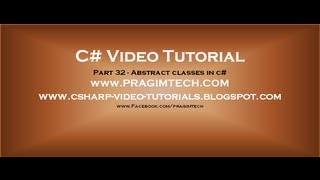 Part 32  C Tutorial  Abstract classes in cavi [upl. by Linskey]