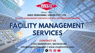 MSG PERSONNEL VISION PVT LTD  Facility Management Services Provider  Corporate Video [upl. by Candy]