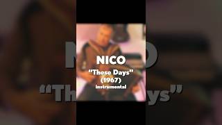 Nico quotThese Daysquot 1967 acoustic instrumental cover [upl. by Richard]