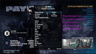 How to install a payday 2 mod menu EASY  Working 2022 [upl. by Iramohs581]