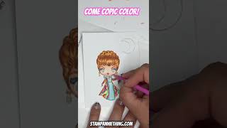 Coloring of Endora from the Bewitched Bewildered amp Bothered Stamp Set cardmakingtechniques copic [upl. by Ainolloppa666]