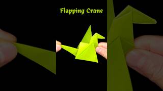 Easy Origami Flapping Crane How To Make Flapping Bird origami origamitutorial flappingbird [upl. by Hukill]