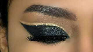 Easy Eyeshadow Tutorial Cut Crease Makeup Look For Hooded Eyes  Glitter Smokey Eye Tutorial [upl. by Ttocserp]