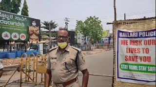 Bellary Streets Lock Down Daily Observation With Ballari City DSP Rama Rao Sir [upl. by Nilorac]