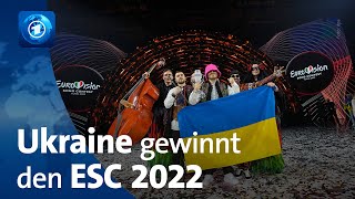 Ukrainische Band Kalush Orchestra gewinnt den Eurovision Song Contest 2022 [upl. by Erland46]