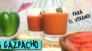 Como preparar Gazpacho  Los Travapie [upl. by Ennovaj]