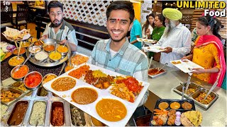 25Items Unlimited Food Buffet on Highway  Street Food India  Veg Buffet [upl. by Eeimaj]