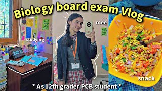 BIOLOGY BOARD EXAM 💖 12th Grader student 🌱 Waking up at 330am 🗞️ board exams vlog notes [upl. by Aniham698]