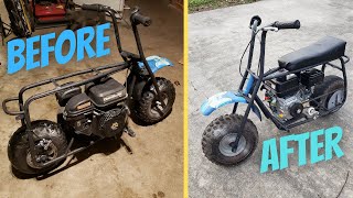 Minibike restoration with NEW 212cc predator engine [upl. by Markowitz]