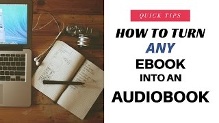 How to Turn Any eBook to Audiobook on Your iPad  iPhone [upl. by Nonnahsed]