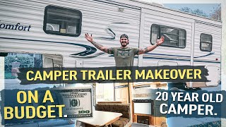 Remodeling a Camper Trailer on the budget [upl. by Atirabrab820]