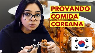 PROVANDO COMIDA COREANA VEGANA [upl. by Llenil]