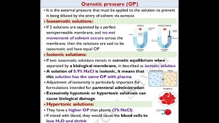 🔴 8 Osmotic Pressure amp different tonicity of Solutions DrHazem sayed [upl. by Assila]