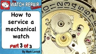 How to service a mechanical watch Part 3 AS 1900 in a Rotary watch [upl. by Atela]