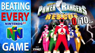 Beating EVERY N64 Game  Power Rangers Lightspeed Rescue 186394 [upl. by Yenoh]