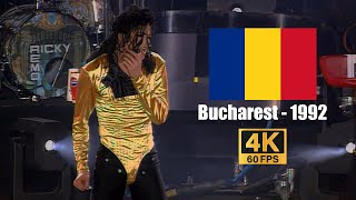 Michael Jackson  Wanna Be Startin Something  Live in Bucharest October 1st 1992 4K60FPS [upl. by Ahtrim]