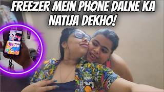 Freezer 🥶 Mein Phone Dalne Ka Natija Dekho  Phone in Freezer Experiment  sanskari girl vlog [upl. by Nnyleuqcaj]