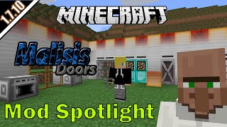 Malisis Doors Mod Spotlight Minecraft 1710 Vanishing blocks Fully customizable doors amp more [upl. by Bussy576]