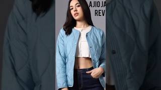 Ajio jacket reviewreview ajio jacket shortswinter fashion unboxing viral shorts [upl. by Erickson]