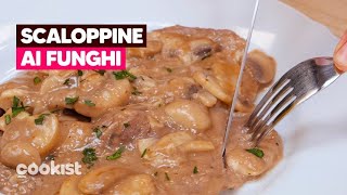 SCALOPPINE AI FUNGHI cremose e semplici da preparare 😋 [upl. by Janaya]