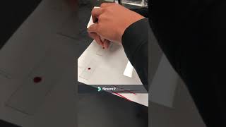 How to do blood typing Blood typing with my students [upl. by Ahsinrad205]