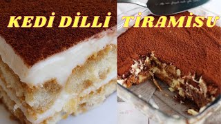 Kedi Dilli Tiramisu Tatlısı Nasıl Yapılır  Tiramisu Tarifi  Pasta Tarifi [upl. by Billen]