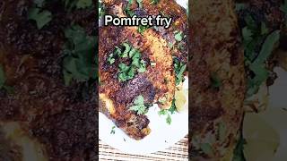 Pomfret fry  fish fry  Pomfret fry recipe  cook with me by kavitha shorts youtubeshorts [upl. by Hnahc]