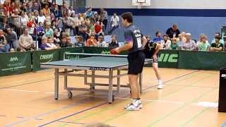 Timo Boll vs Jan Ove Waldner in Mühlhausen 2011 [upl. by Leda]