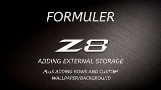 Formuler Z8 External Storage [upl. by Parrott]