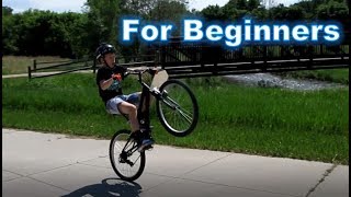 How To Wheelie A Mountain Bike EASY and FAST [upl. by Bound]