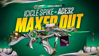 Maxing out Icicle Spike Ace32 with 1000 materials  🔥 PUBG MOBILE 🔥 [upl. by Sharla684]