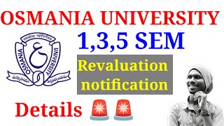 Osmania university Revaluation notification full details 🚨 [upl. by Gershom999]