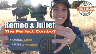 Hands On Review Sig Sauer Romeo and Juliet Combo Red Dot  Magnifier [upl. by Ebag]