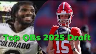 Mel Kiper Jr Top QBs 2025 Draft Shedeur Sanders  Carson Beck [upl. by Drahser685]