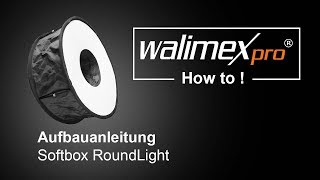 Walimex pro Softbox Round Light zusammenlegen [upl. by Paynter]