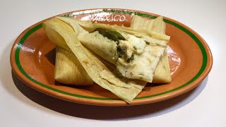 RECETA DE TAMALES DE RAJÁS CON QUESO [upl. by Gillett]