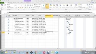 Video 2 How to Create a Project Schedule in MS Project [upl. by Yuji801]