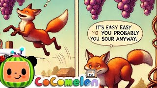 THE FOX and THE SOUR GRAPES Story in English  cocomelon Story for Kids  Kids TV [upl. by Lenoel]